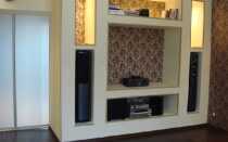 Гипсокартонные ниши для телевизоров, выбор и монтаж