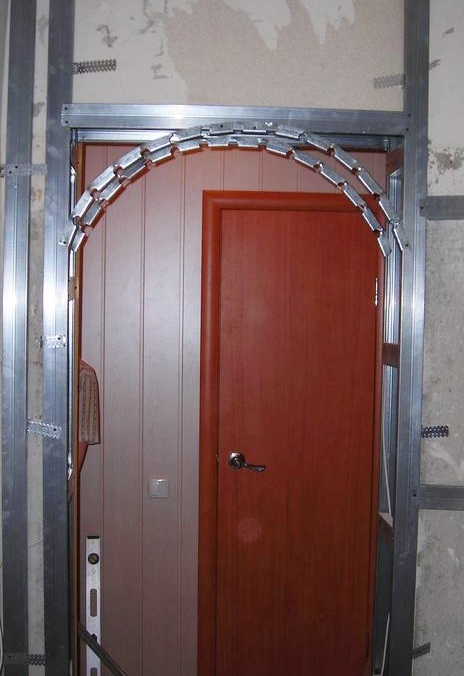 Металлический каркас для арки из гипсокартона