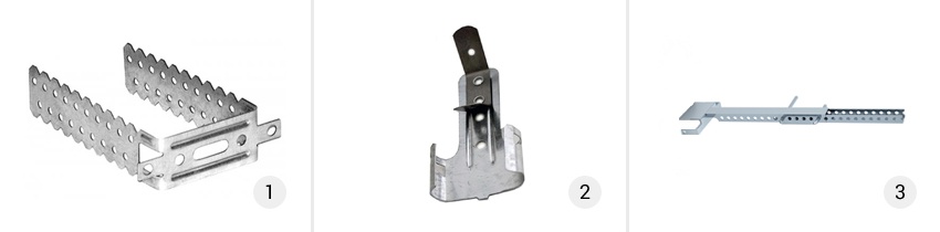 Виды подвесов используемых для фиксации каркаса