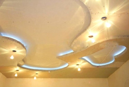 Сложные фигурные потолки