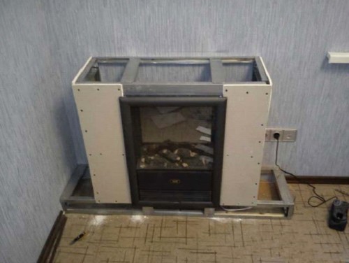 Частично обшитый каркас